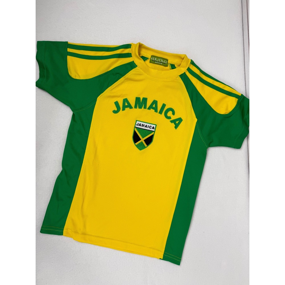 Heritage Jamaica Kids T Shirt Soccer Jersey‎ Top Size 10 12 Kids